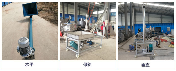 螺旋给料机可水平、倾斜、垂直布置