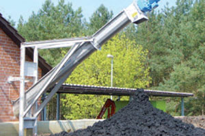 输送含油污泥输送现场